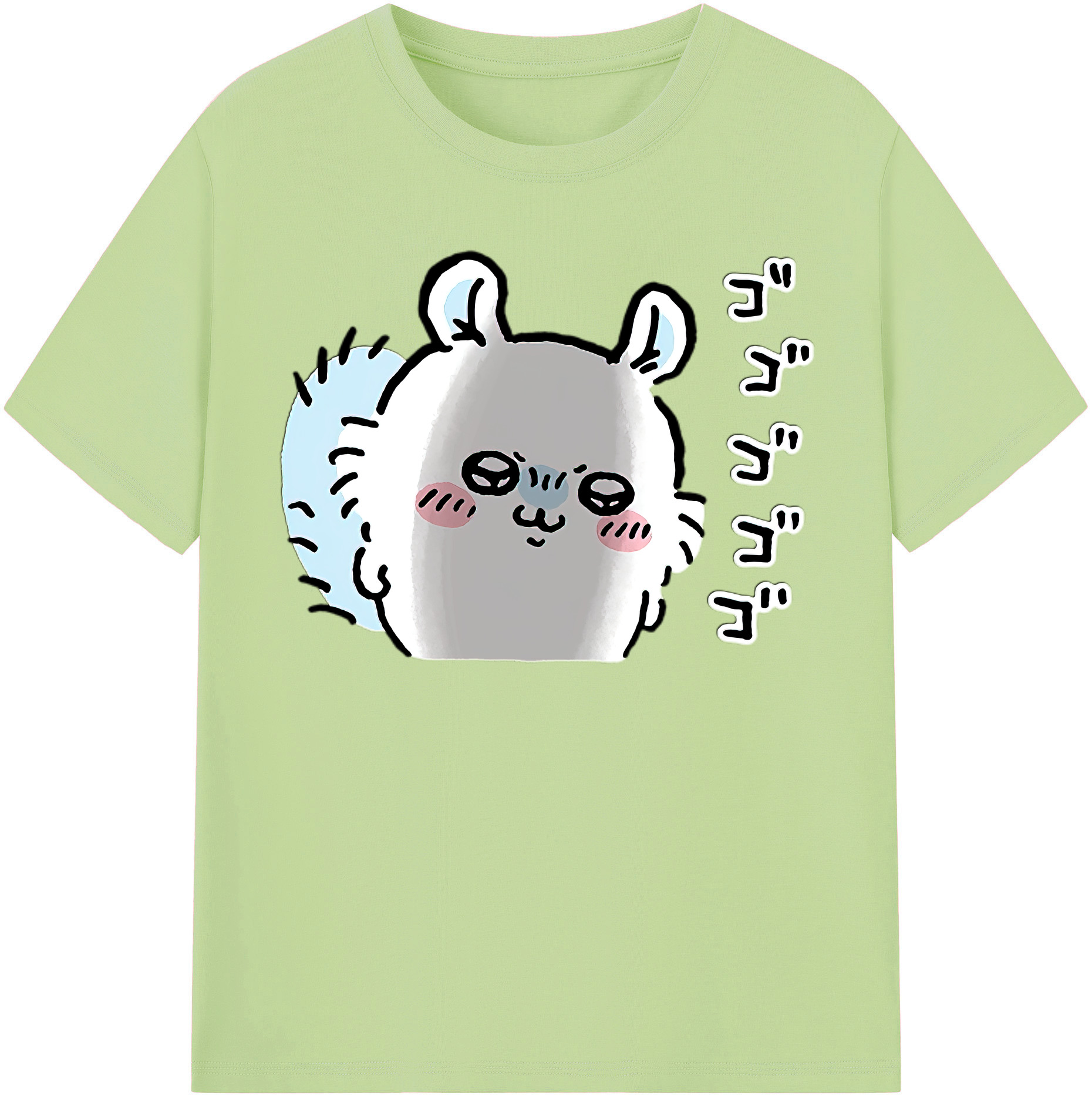 （画像用） ちいかわ モモンガ Chii-kawa Momonga 綿100％半袖Tシャツ（フロントプリント）